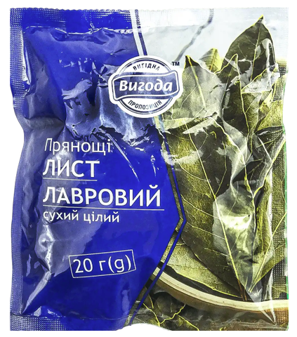 Лавровий лист Вигода цілий сухий, 20г